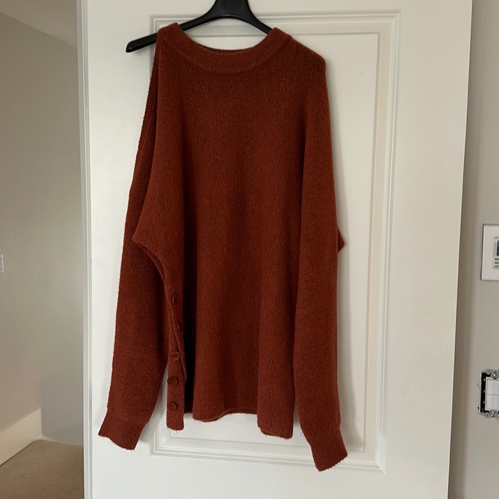 Tibi cold shoulder sweater